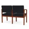 Lesro 2 Seat Tandem Seating W/ No Center Arm, 44 in W 26 in L 31.5 in H, Lenox Series LW2101 - alternate 2